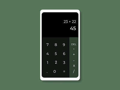 Calculator calculator design minimal simple ui ux