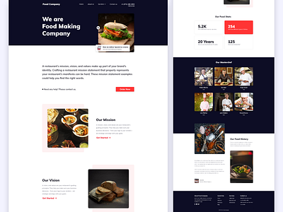 Food website design food website homepage uidesign uiux website