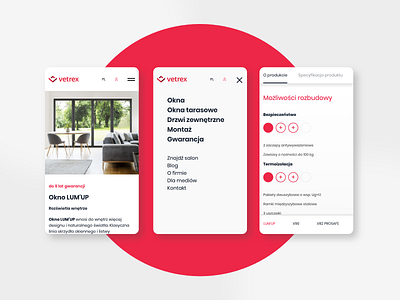 Vetrex | Windows&Doors producer | website app boldshift branding design logo mobile ui ux web website