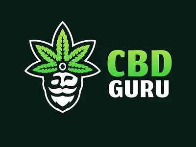 Guru branding cannabis cbd guru illustration logo mascot