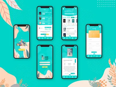 Book Shop Mobile UI Design app ui apple branding logo mobile app design mobile apps mobile ui ui ux ux web design