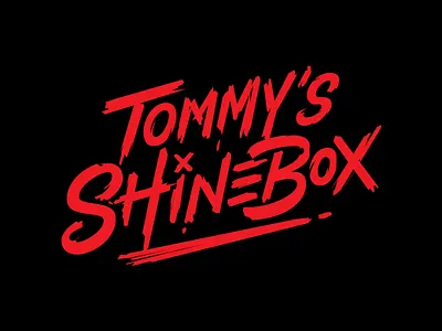 TOMMYS SHINEBOX adobe illustrator creative custom custom lettering dry brush goodtype hand drawn hand lettering hand typography lettering lettering artist logo design logotype logotype designer musician portfolio rapper typematters typography vector