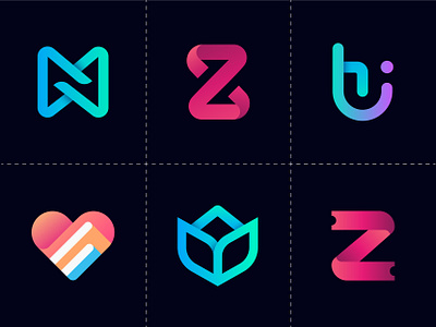 Logoset - 2020 ( Modern ) abstract app icon brand identity brand mark branding colorful logo concept creative design design gradient letter mark logo logo designer logofolio logomark logos logoset modern symbol tech logo