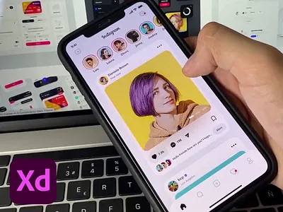 Instagram Redesign π· adobe xd adobexd animation app application clean design github instagram interaction interface ios app minimal motion design prototype social app ui ux vuejs vuesax