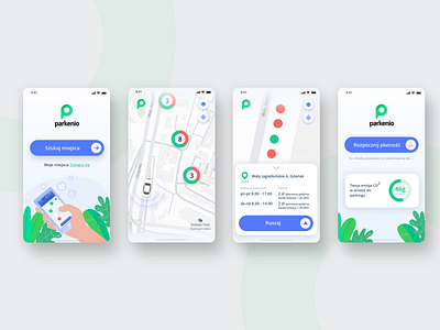 Parkenio | smart parking platform | mobile app aplication app boldshift branding design logo ui ux