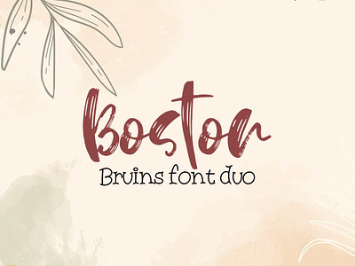 Boston Bruins Font duo