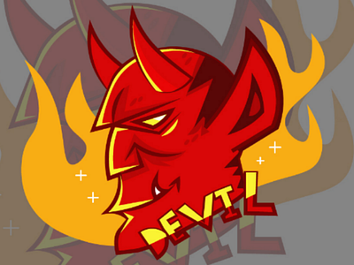 😈👹Devil adobe illustrator artwork cartoon drawing flat design illustrator illustration illustrator