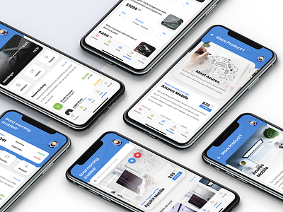 Azures Mobile | Finance & Commerce Kits app bootstrap bootstrap4 cart design cart page cart ui commerce design ecommerce app ecommerce app design ecommerce design finance finance app finance business financial app design invoice design mobile kit ui ux wallet page