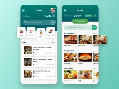 Profitable Offers App Concept app app design concept delivery design eat food food delivery food service illustration interface offer order ui ux