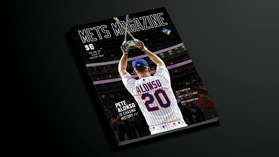 Mets Magazine Pete Alonso Approved Cover alonso baseball design magazine mets publications