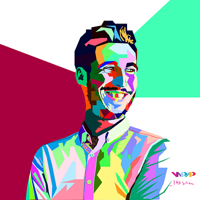 WPAP Portrait adobe illustrator colour colourful flat geometric geometric art geometric design geometrical geometry illustration illustration art portrait portrait art portraits vector vector art vector illustration vectorart wedha wpap