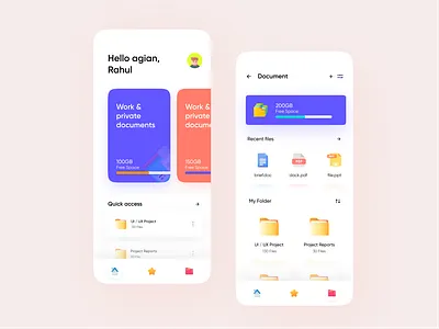 File Manager app UI abstract animation app app design application branding cloud design designs file manager files flat icon illustration logo typography