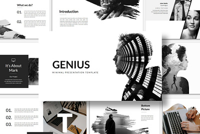 Genius - PowerPoint Template agency agency website concept corporate development development agency development company minimal modern powerpoint powerpoint presentation powerpoint presentation template powerpoint template powerpoint templates presentation simple template web design web development website