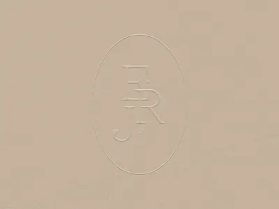 Elegant Wedding Monogram Branding Embossed Logo brand design brand identity branding elegant embossed logo erj monogram feminine design initials logo logo logo mockup logotype monogram monogram logo photographer logo wedding wedding branding wedding card wedding invitation wedding planner branding weddings