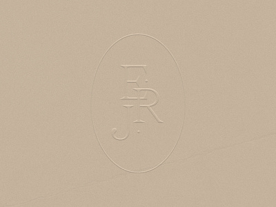 Elegant Wedding Monogram Branding Embossed Logo brand design brand identity branding elegant embossed logo erj monogram feminine design initials logo logo logo mockup logotype monogram monogram logo photographer logo wedding wedding branding wedding card wedding invitation wedding planner branding weddings