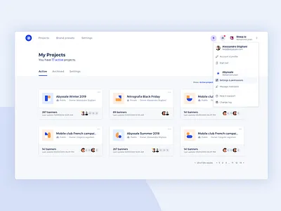 Abyssale Projects abyssale ads advertising banners clean generation social ads ui ux