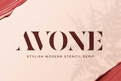 AVONE - Stylish Modern Stencil advertising branding brochures design font design fonts collection logos luxury fonts magazine modern modern stencil professional serif fonts stencil stencil font stencil fonts stylish stylish font stylish fonts videos