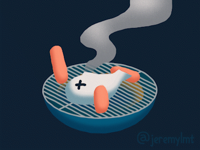 Sausage March animated gif animation illustration mograph