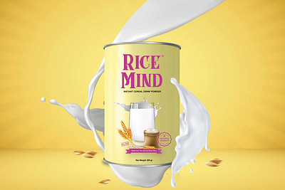 Rebranding Rice Mind Design Packaging branding design gradient color packaging packagingdesign vector
