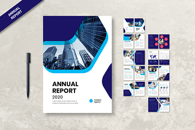 Annual Report Brochure Template annual report annual report brochure annual report template branding brochure design business clean company corporate creative design elegant infographics informational letter light magazine minimalist modern professional