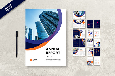 Annual Report Brochure Template annual report annual report brochure annual report template branding brochure design business clean company corporate creative design elegant infographics informational letter light magazine minimalist modern professional