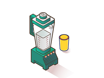 Isometric Blender design illustration illustrator isometric ilustration vector