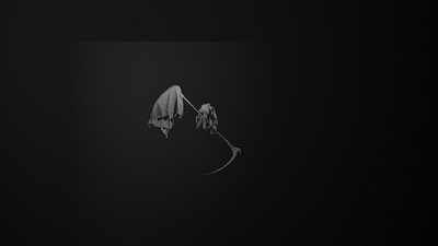 death 3d 3d art blender character clay cloth dark eevee