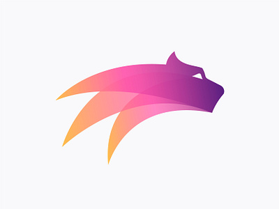 Firy puma logo design for Forsage a b c d e f g h i j k l m n animal cat dynamic dynamicity branding logo o p q r s t u v w x y z speed gradient fire eye