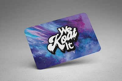 We Koat It branding auto customization brand design branding business card custom paint design drip dripping illustration logo logo design moto motorcycle powder powder coating repairs spot uv texas vector we koat it