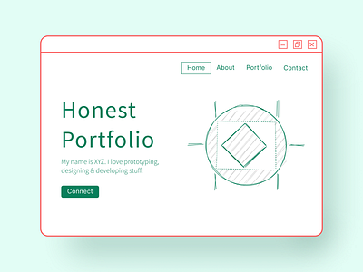 Portfolio Web branding design flat illustration minimal ui ux vector web website