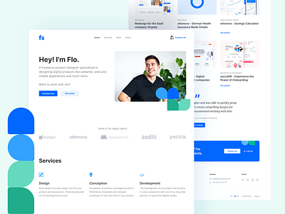 ⭐️ Portfolio Redesign clean illustration interface landingpage ui ux webdesign website whitespace