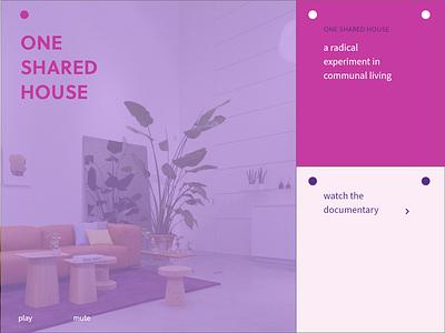 One Shared House design illustration minimal ui