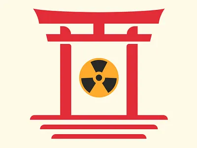 Hiroshima & Nagashaki day hiroshima day illustration itsukushima japan minimal nuclear bomb