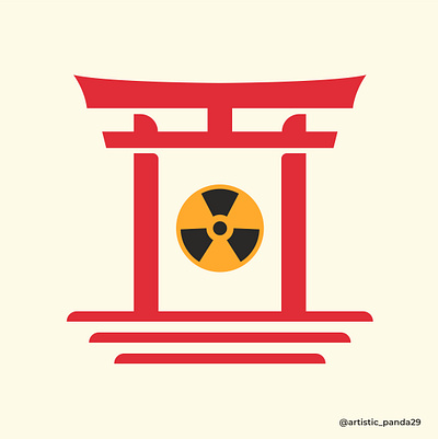 Hiroshima & Nagashaki day hiroshima day illustration itsukushima japan minimal nuclear bomb