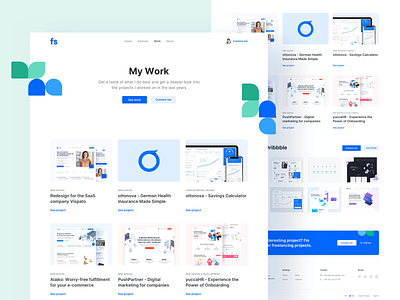 💚 Portfolio Redesign - Work Page design illustration interface landingpage portfolio ui ux webdesign website