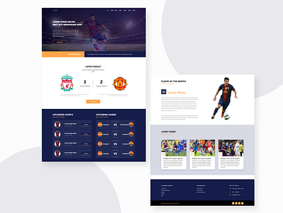 Football News Website branding design football news football website mockup ui design ux design web design website website design