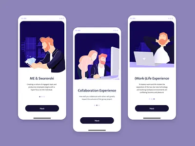 Swarovski illustrations app design illustration onboarding onboarding ui ui uidesign uiux vector