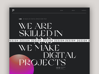 Agency Website - Home - Patrick David Studio branding design grid minimal portfolio typography ui web webdesign website