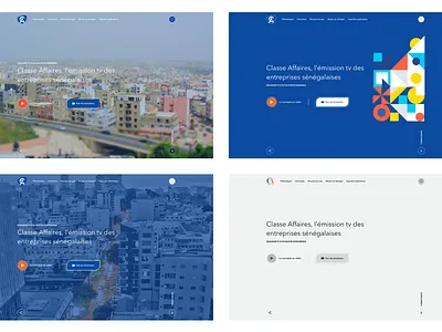 Fold variation africa blue dakar fold header senegal ui webdesign