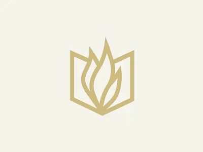 Logo for Belfast Bible College branding design flat icon logo minimal