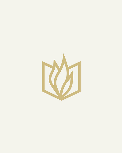 Logo for Belfast Bible College branding design flat icon logo minimal