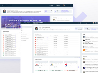 💰Portal. Up to Date Data for Investors. admin panel charts documents fintech gradient inbox investors latest news news portal portaldesign portfoliocompanies privateequity ui ux widgets