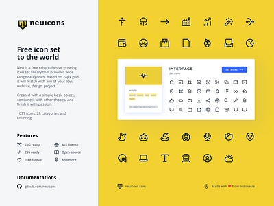 Neu Icons free free icon set icon design icon set iconography icons neuicons svg icons ui user interface