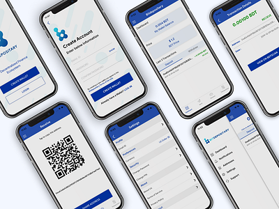 Bitdepositary App android app design branding design ios app design ui ux