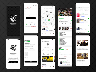 Black Owned Beauty Business Directory App black owned design flat ui ux vector visual design