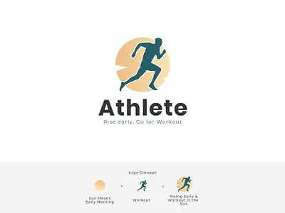 Athletic Logo adobe illustrator athlete logo branding clean concept design creative creative branding creative logo design elegant logo design logomaker logomark logos logotype modern sports logo unique unique logo