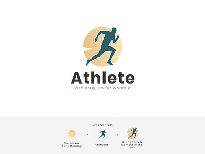 Athletic Logo adobe illustrator athlete logo branding clean concept design creative creative branding creative logo design elegant logo design logomaker logomark logos logotype modern sports logo unique unique logo