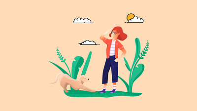 Day dreaming adobe illustrator artwork character colorful design girl illustration illustration illustrator vector