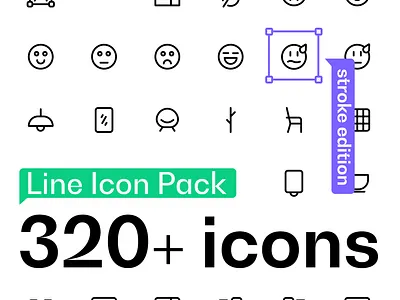 Line Icon Pack - Custom stroke edition (320+ icons) editable icons figma icon icon design icon pack icon set icon sets iconography icons icons for products icons pack iconset line icons premium icons product icons sketch stroke stroke icons ui icons xd