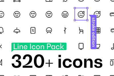 Line Icon Pack - Custom stroke edition (320+ icons) editable icons figma icon icon design icon pack icon set icon sets iconography icons icons for products icons pack iconset line icons premium icons product icons sketch stroke stroke icons ui icons xd